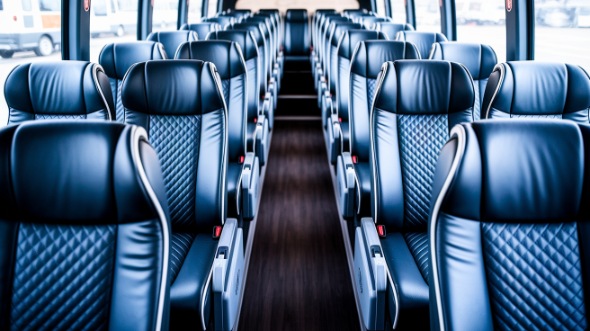 federal way 50 passenger charter bus inside