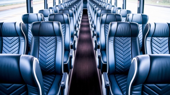 federal way 54 passenger charter bus inside