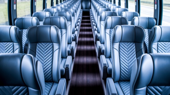 federal way 54 passenger charter bus interior