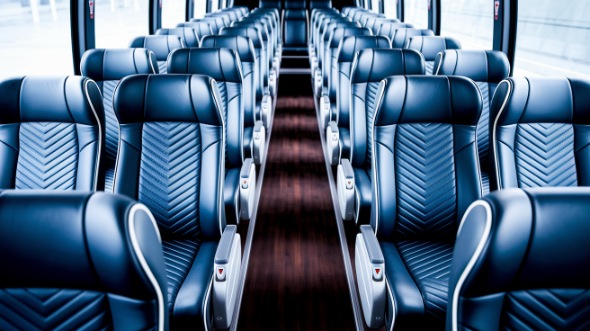 federal way 56 passenger charter bus inside