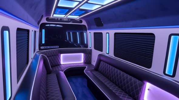 party bus rental interior kirkland